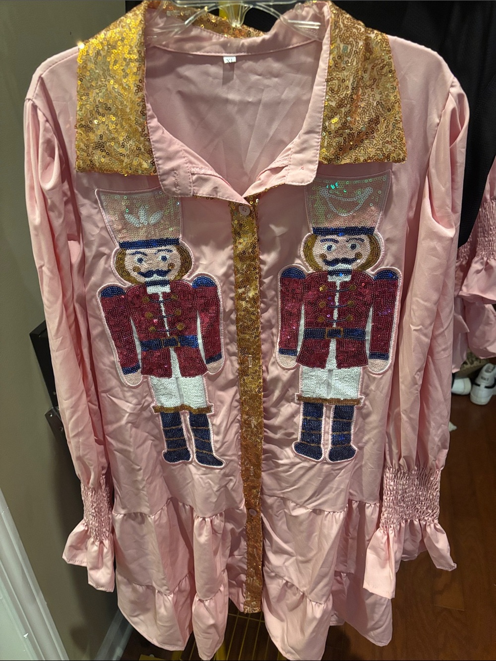 Pink Nutcracker Sequin Kids Costume Jacket